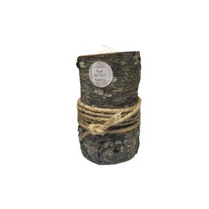Tree Trunk Limb Bark Candle Holder Natural Rope Twine 7.25”